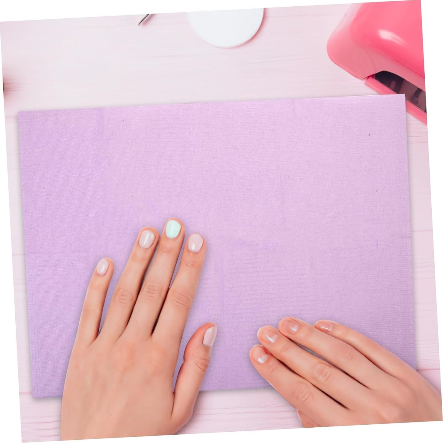 CHILDWEET 125 Sheets Disposable Table Mats Nail Art Paper Towels for Salon Use Clean and Tidy Desk Pad for DIY