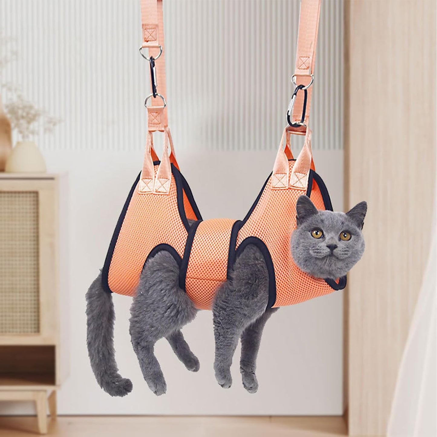 Grooming Hammock, Dog Nail Cutting Hammock, Ergonomic Pet Harness, Portable Compact Ideal for Home, Veterinary Clinic, Claw Care, Bathing Assistance, Small, Medium, Large