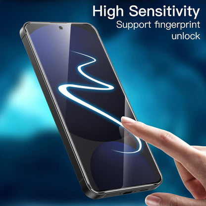 JETech Screen Protector for Samsung Galaxy S24 FE, Tempered Glass Film, Fingerprint ID Compatible, HD Clear, 3-Pack