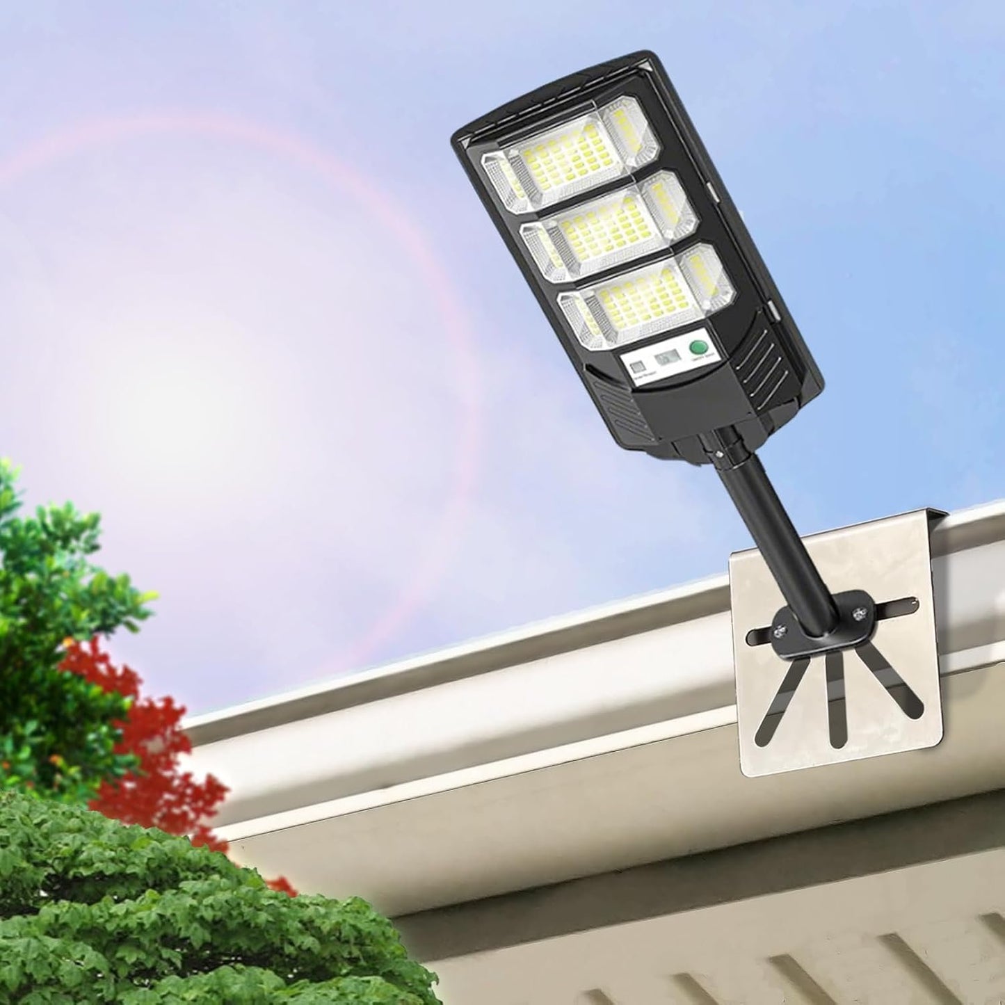 WiTi Gutter Mount Stainless Steel Bracket for Eufy Security SoloCam S340, Solar Security Camera Holder Anti-Rust Screws, No Drill Installation Compatible with IP PTZ DomeCameras Outdoor