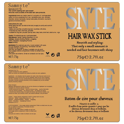 Slick Back Hair Brush Set: Hair Wax, Edge Brush, Rat Tail Comb, Bristle Brush, Hair Bun Accessories, Smoothing Brush for Women & Kids