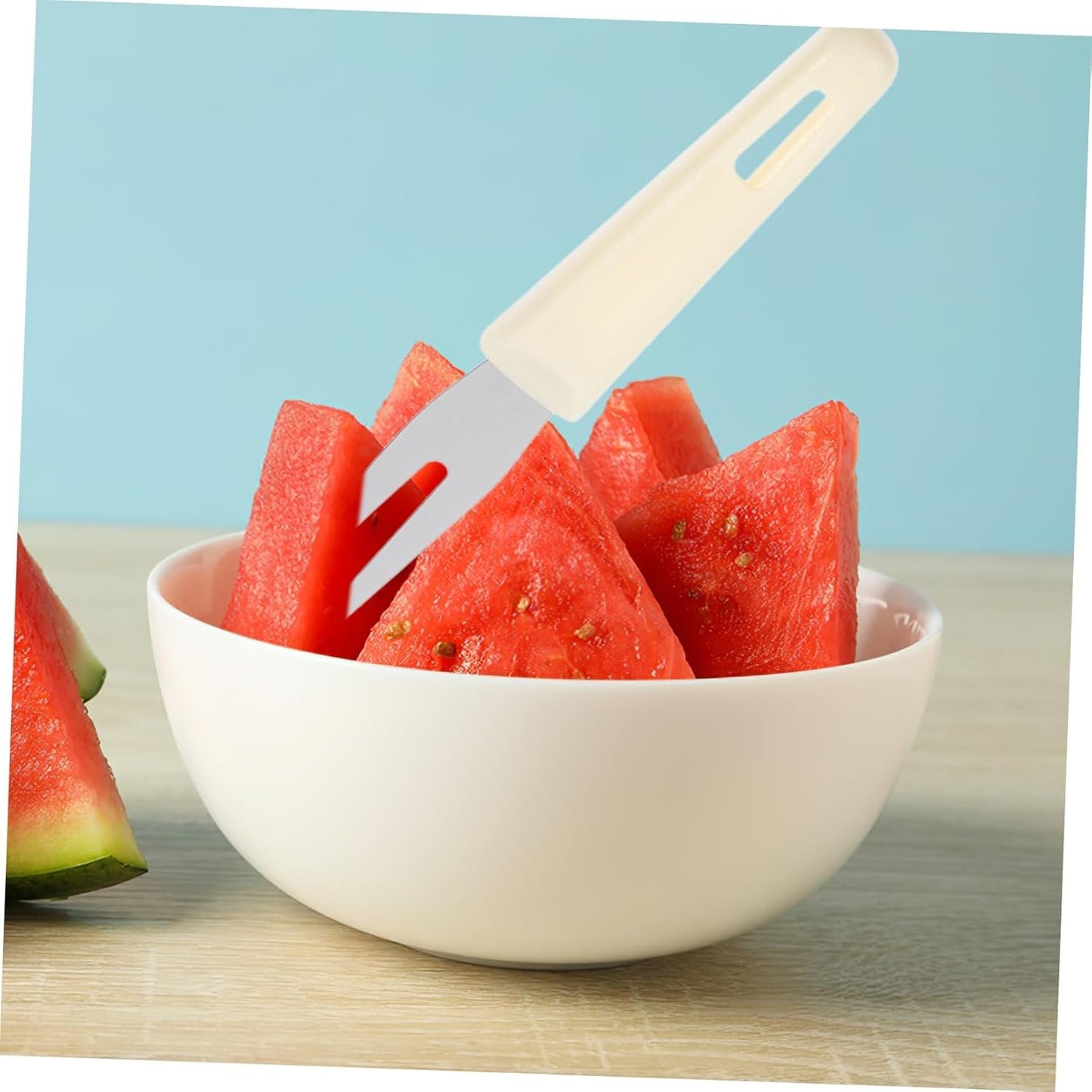 ULTECHNOVO 4 Set Di Eleganti Affettatrici Per Anguria Utensili Facili Da Usare Con Forchetta Utensili Per Tagliare La Frutta Gadget Da Cucina in Acciaio Inossidabile Essenziale