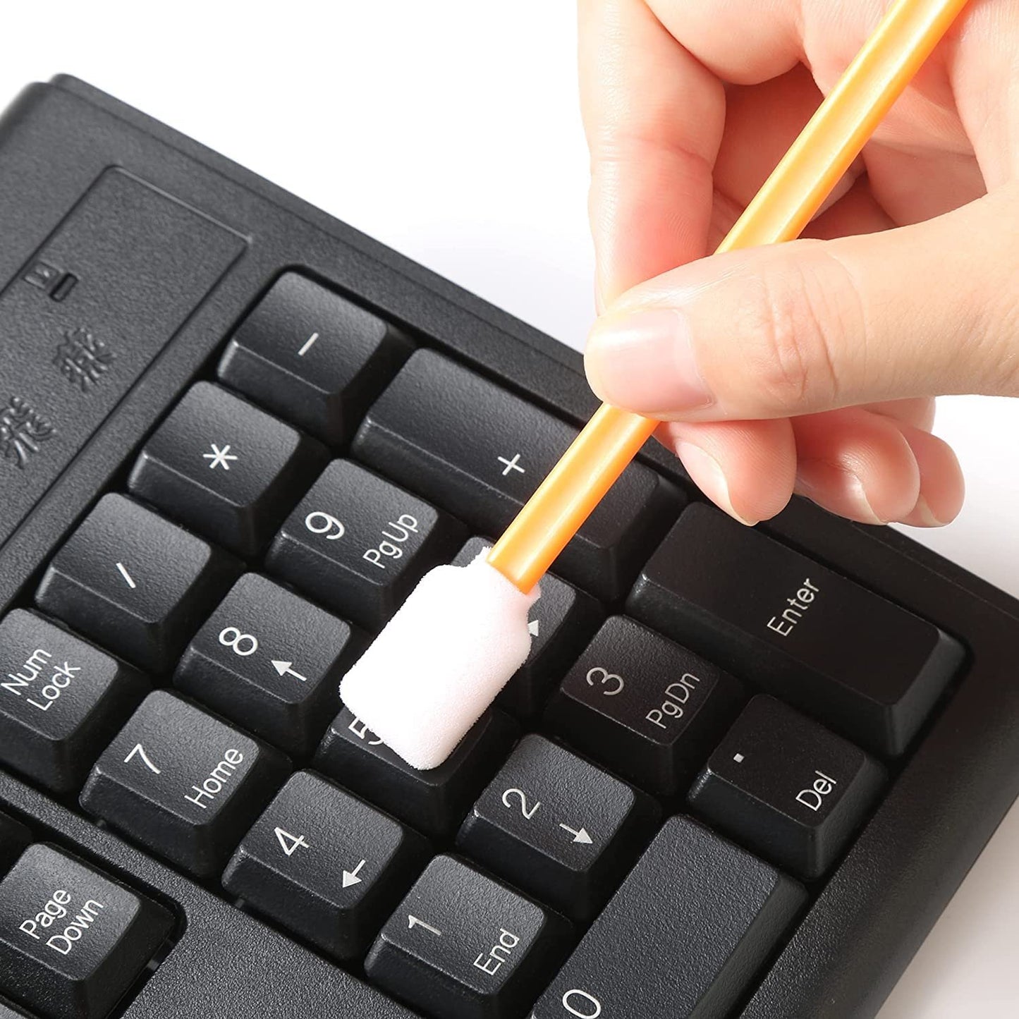 AAwipes Foam Tip Cleaning Swab Kit (5 Types, 100 Pack) Cleanroom Sponge Stick Foam Swab Bundle for Printer, Painting, Gun, Optics Lens,Camera, Arts and Crafts, Automotive Detailing (FC501)