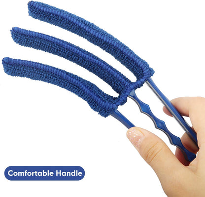 RUIMAICAN Window Blind Cleaner Duster Brush 2 Pack Brush with 6 Microfiber Sleeves - Blind Cleaner Tools for Window Blinds Air Conditioner Jalousie Dust