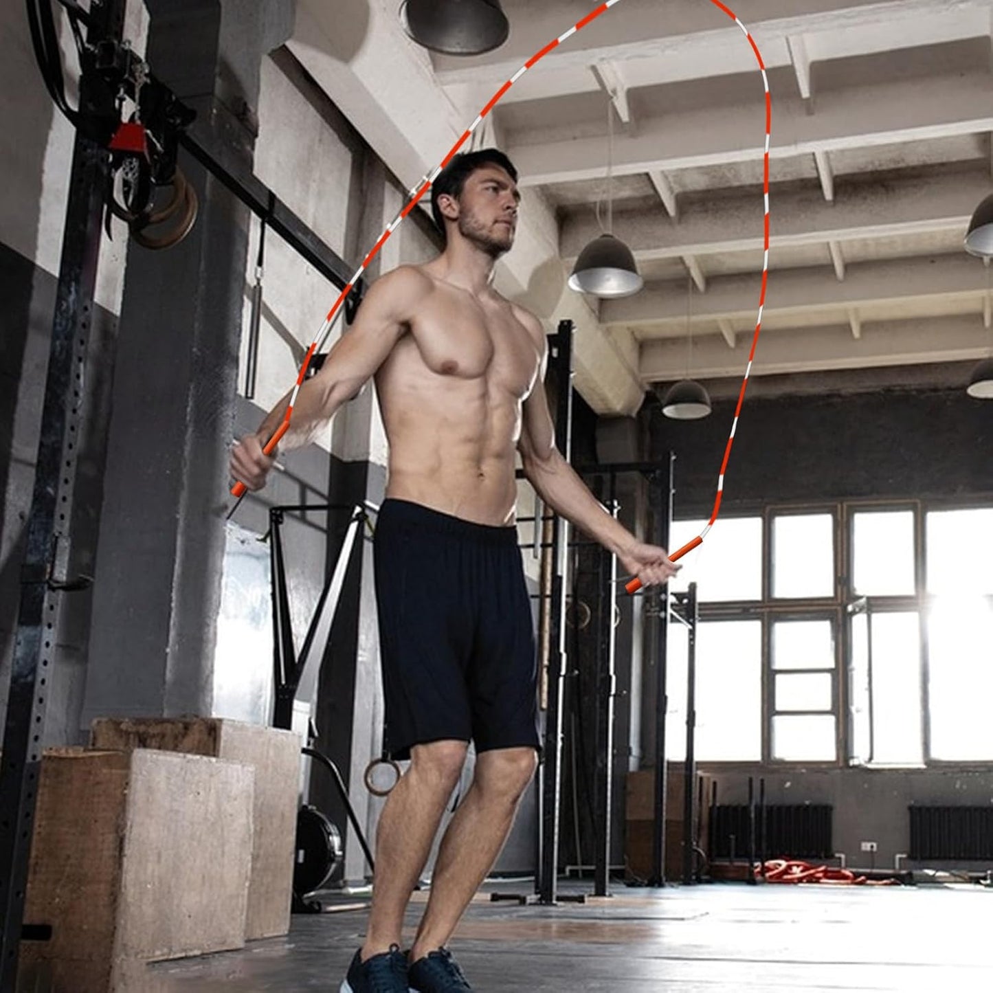 Beaded Jump Rope, Adjustable Workout Ropes, Lightweight Fitness Gear, Fun Sports Entertainment Tool, Ideal for Outdoor, Indoor, Home, Playground, School, Park Use110.24 Inch