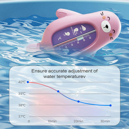 Baby Bath Temperature Toy, Cartoon Bath Temp Measuring Tool, Safety Water Gauge, Toddler Bathtub Thermometer, Fun and Accurate Shower Plaything for Babies, Kids, 5.91x4.02 Inches
