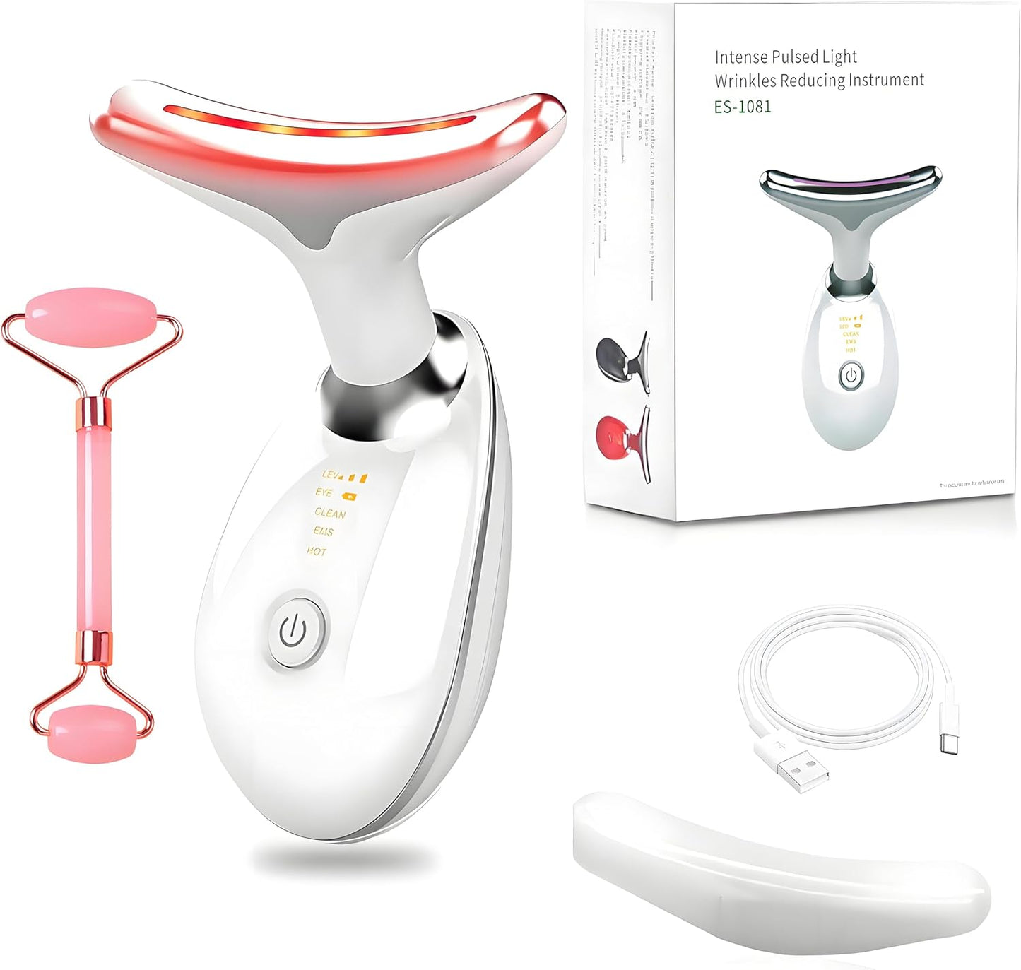 Neck Face Sculptor Beauty Device Facial Massager BeautyTools Skin Care 3 Color Led Red Therapy Lights for Face Chin Lifting Sculpting Tool at Home