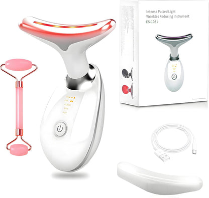 Neck Face Sculptor Beauty Device Facial Massager BeautyTools Skin Care 3 Color Led Red Therapy Lights for Face Chin Lifting Sculpting Tool at Home