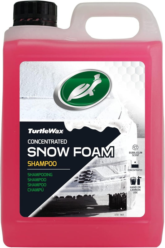 Turtle Wax Hybrid Snow Foam 2.5L Bubble Gum Car Shampooâ€“ Environmentally Friendly PH Balanced Car Cleaning & Detailing - Removes Traffic Film, Dirt, Grime, and Road Salt