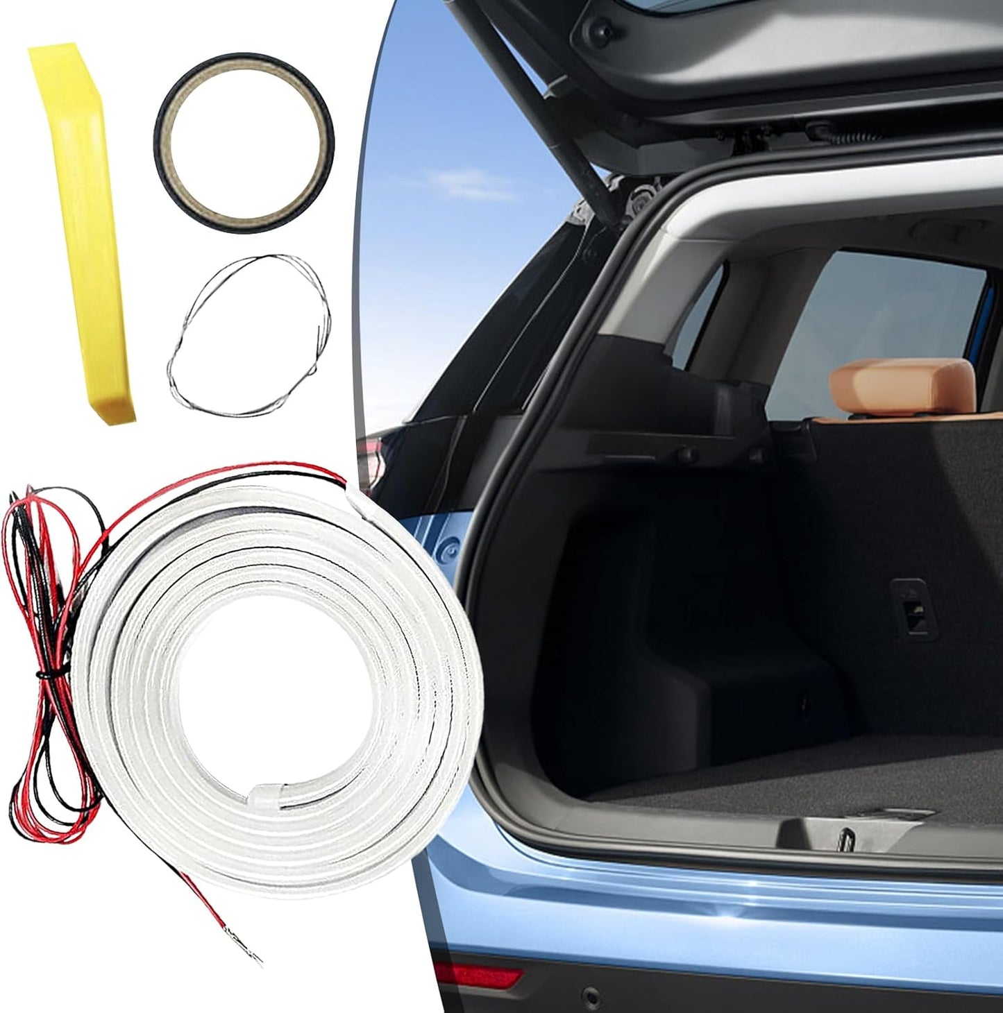 Trunk Light Strip - Dynamic Flowing Car Trunk Light Strip - Waterproof Auto Interior Illumination Accessories For Vehicles Sedan Handless Lighting Solution: Featuring Advanced Smart Sensors, This