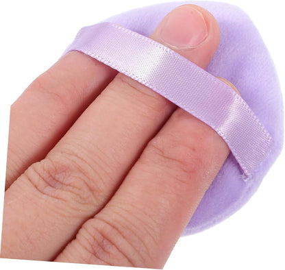 DEARMAMY 10Pezzi Portatili Morbidi Per Polvere Per Applicazione Makeup Accessori Cosmetici Microfibra