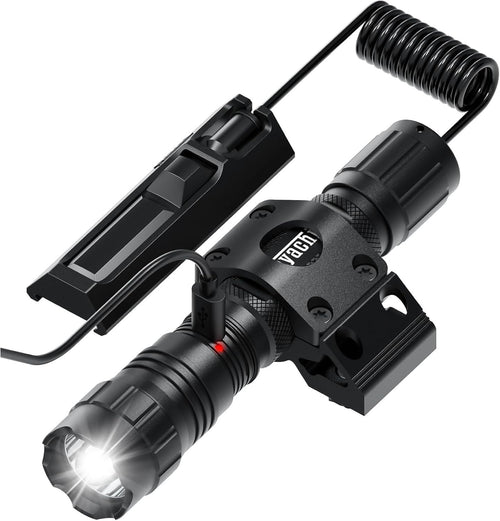 Feyachi 1500 Lumen Tactical Flashlight Rechargeable IPX7 Protection 4 Modes LED Weapon Light Mlok Flashlight Included with Pressure Switch