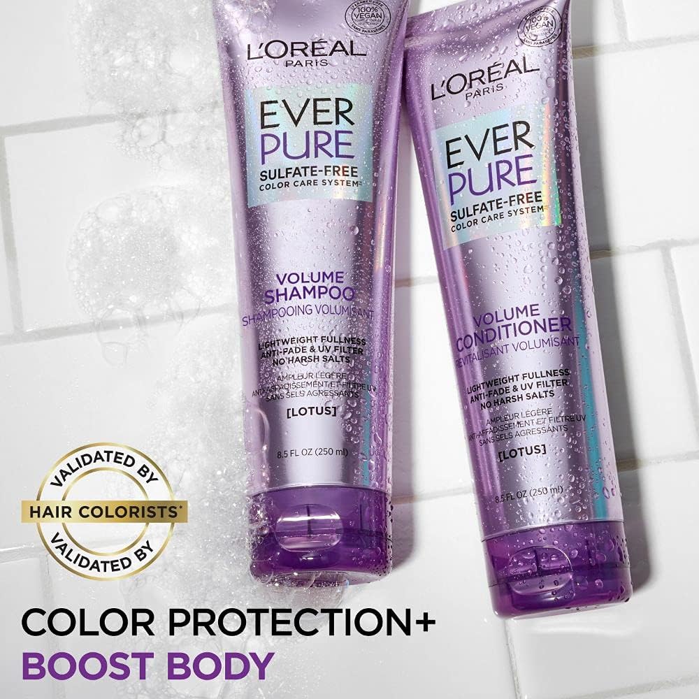 L'Oreal Paris Ever Pure Volume Conditioner, 8.5 Ounce