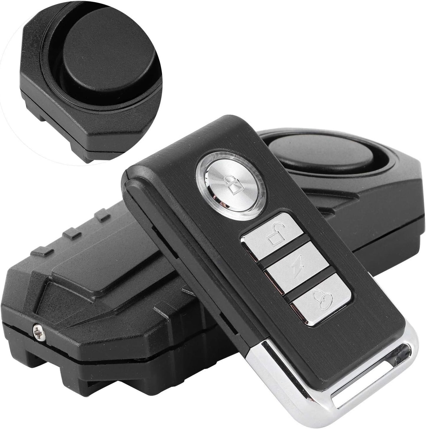 Wireless Bike Security Vibration System 113dB Remote Control Alarm for Motorcycles Luggage