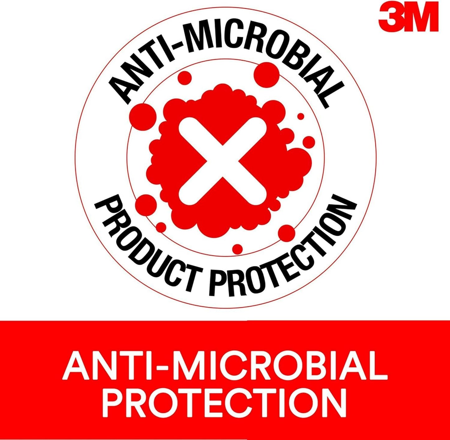 3M Keyboard Wrist Rest, 19" Long, Ergonomic Gel, Black Leatherette