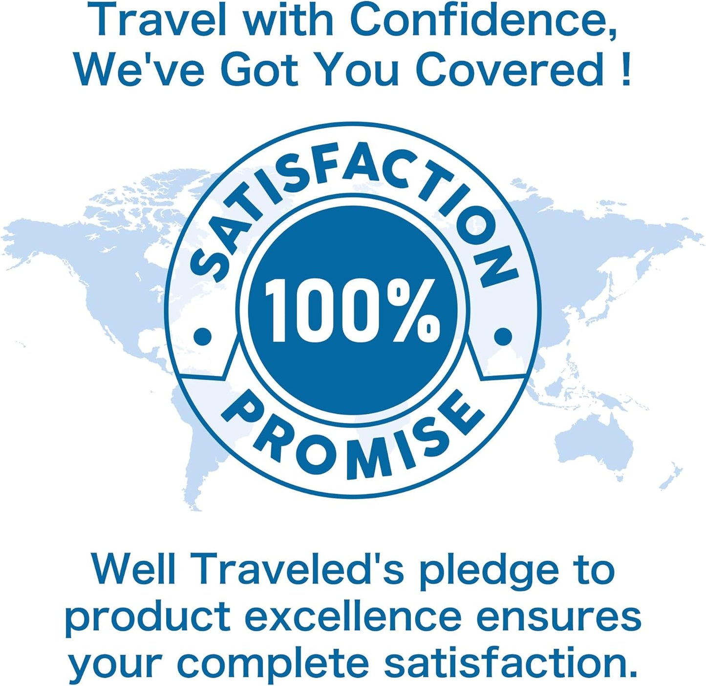 Well Traveled - 3pc Compression Packing Cubes for Travel - Luggage Organizer, Suitcase Organizer & Backpack Organizer with Space Saver Travel Bags for Packing Clothes, Travel Gear & Travel Accessories