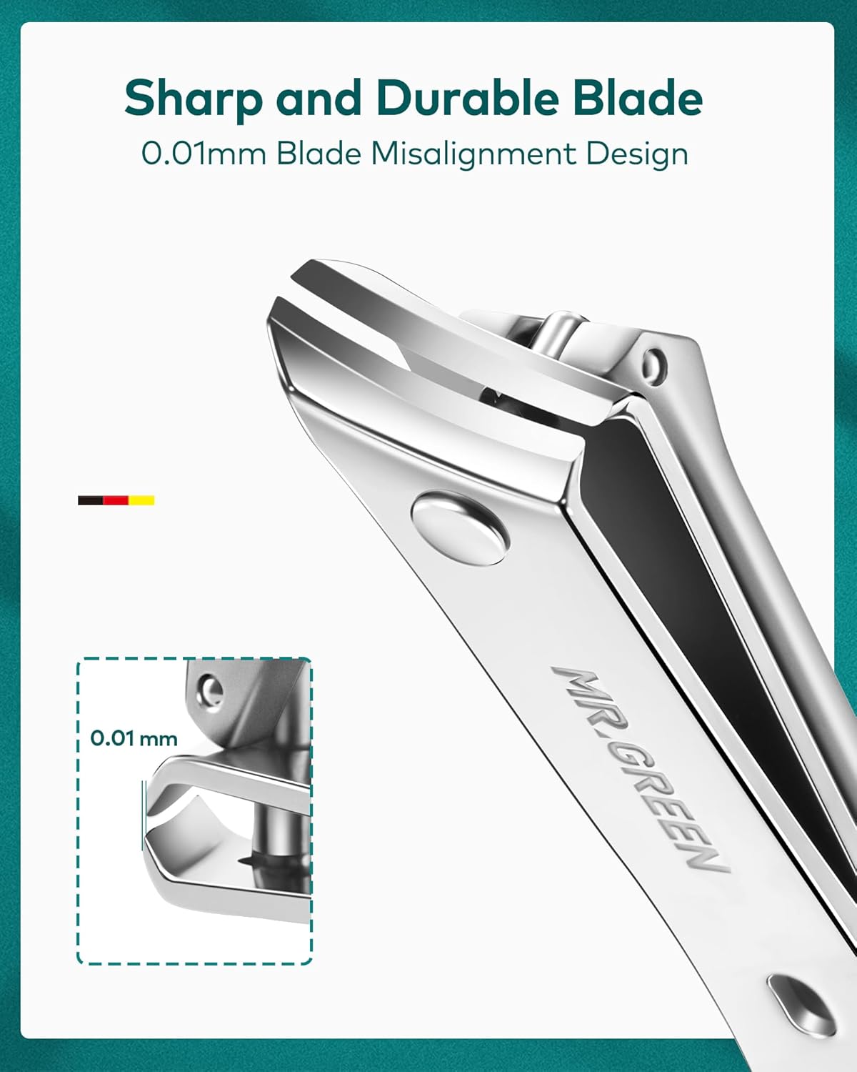 MR.GREEN Manicure Set 10 in 1, Premium Stainless Steel Nail Clipper Set, Personal Nail Care Tools Manicure Pedicure Kit, Portable Travel Grooming Set for Men and Women with Exquisite Leather Case