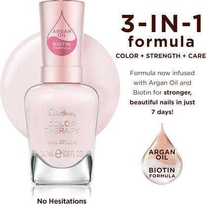 Sally Hansen Color Therapy Nail Polish, 127, No Hesitations, Colors, Strengthens, Cares