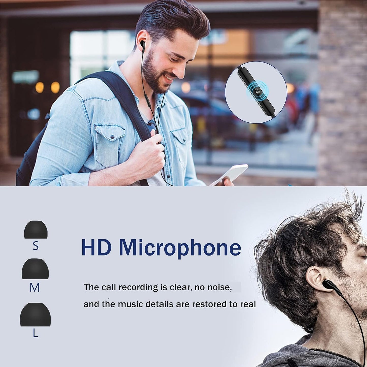 USB C Headphones,for Samsung Galaxy S23 S22 Ultra S24 S21 A55 A53 A54 5G,Magnetic in-Ear USB C Earbuds with Microphone Type C Earphones Noise Cancelling Headphones for iPhone 15 16 Pro Pixel 8 7 6 Pro