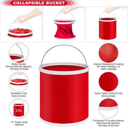 46Pcs Car Wash Cleaning Kit with Foam Gun Sprayer Detailing Brushes Car Vacuum Collapsible Bucket Windshield Cleaning Tool Tire Brush Towels Complete Interior Exterior Detailing Set for Car