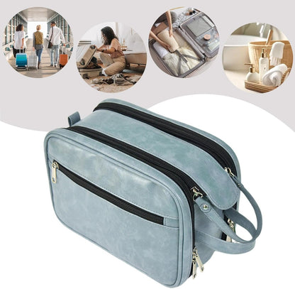 Hygiene Bag for Men | Portable PU Men Toiletry Bag - Bathroom Travel Bag, Toiletry Organizer, ReusableTravel Toilet Bags for Shaving Grooming Dopp Kit