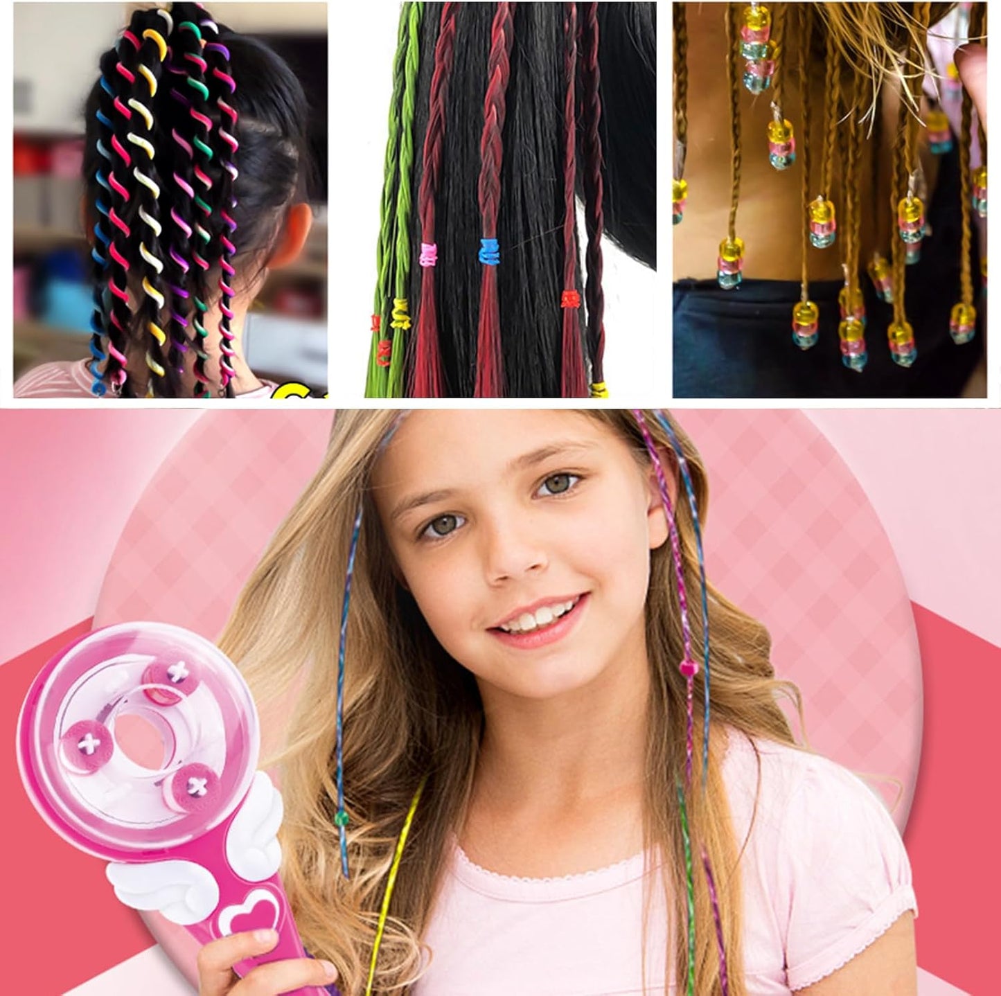 Magic Braids Set – Automatic Machine for Hair Braids and Accessories for Girls, Hair Braider and Braiding Machine, Ideal as a Gift for Girls!