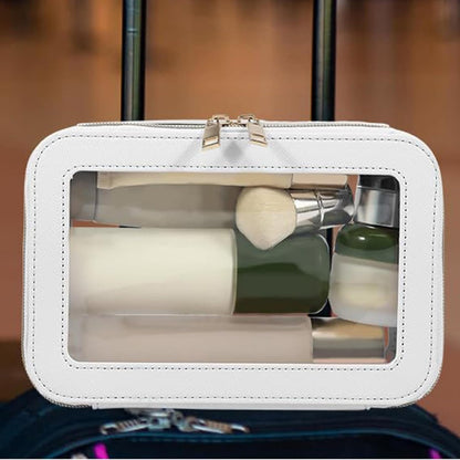 Clear Makeup Bags, Makeup Bag Clear, Makeup Bags Clear, Multifunctional Makeup Organizer, Waterproof Travel Makeup Bag, Transparent Makeup Bag, Zippered Cosmetic Bag for Women, beige, Please refer to