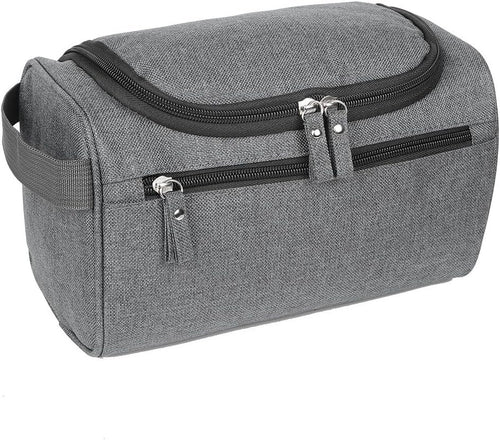 EGOGO Toiletry Bag Travel Overnight Wash Gym Shaving Bag Travel Makeup Organizer with Hanging Hook for Men and Women Ladies E528-3 (Grey)