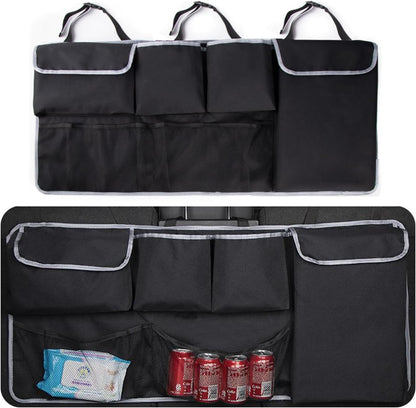 Taicols Car Trunk Organizer I Sport Touring Carbon Edition SUV - Spacious Storage, Backseat Hanging Bag, Tissue Holder, Car Trunk Organizer Backseat Hanging Storage Bag, Universal Car Accessories