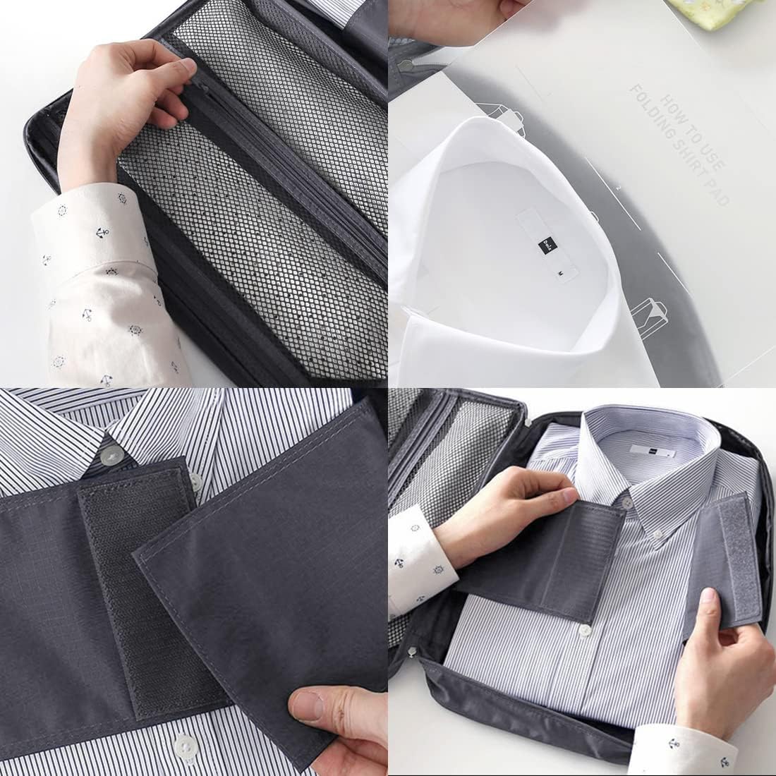 XPEX Travel Shirt Holder, Suitcase and Backpack Organizer, Rigid Small and Lightweight, Ideal for Business and Long Distance Travel Unisex