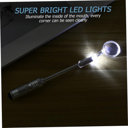 ERINGOGO Stainless Steel with Light Oral Care Tool for Home Use Durable and Easy to Clean