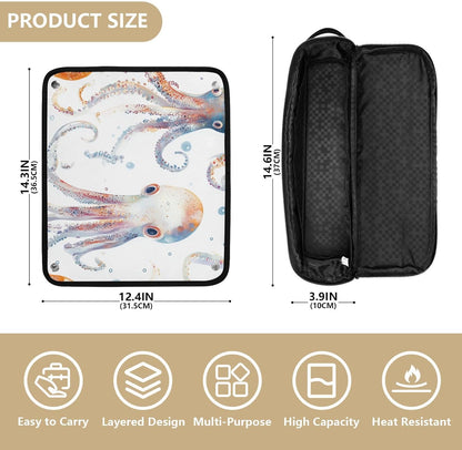 FRODOTGV Borsa da viaggio per strumenti per capelli con cuscinetto resistente al calore, impermeabile, organizer per ferri da stiro piatti e accessori per la cura dei capelli, 10, 1 Size