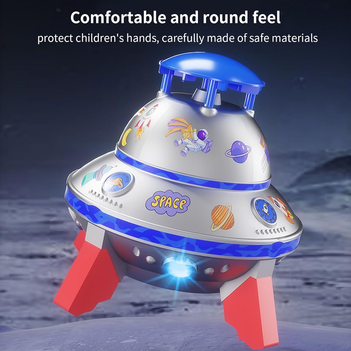 Water Sprayer Toy, Rotating Luminous Sprinkler, Interactive Water Play, Reusable Squirting Feature, Backyard Beach Pool Fun, Summer Play Equipment 7.09x7.09x9.45