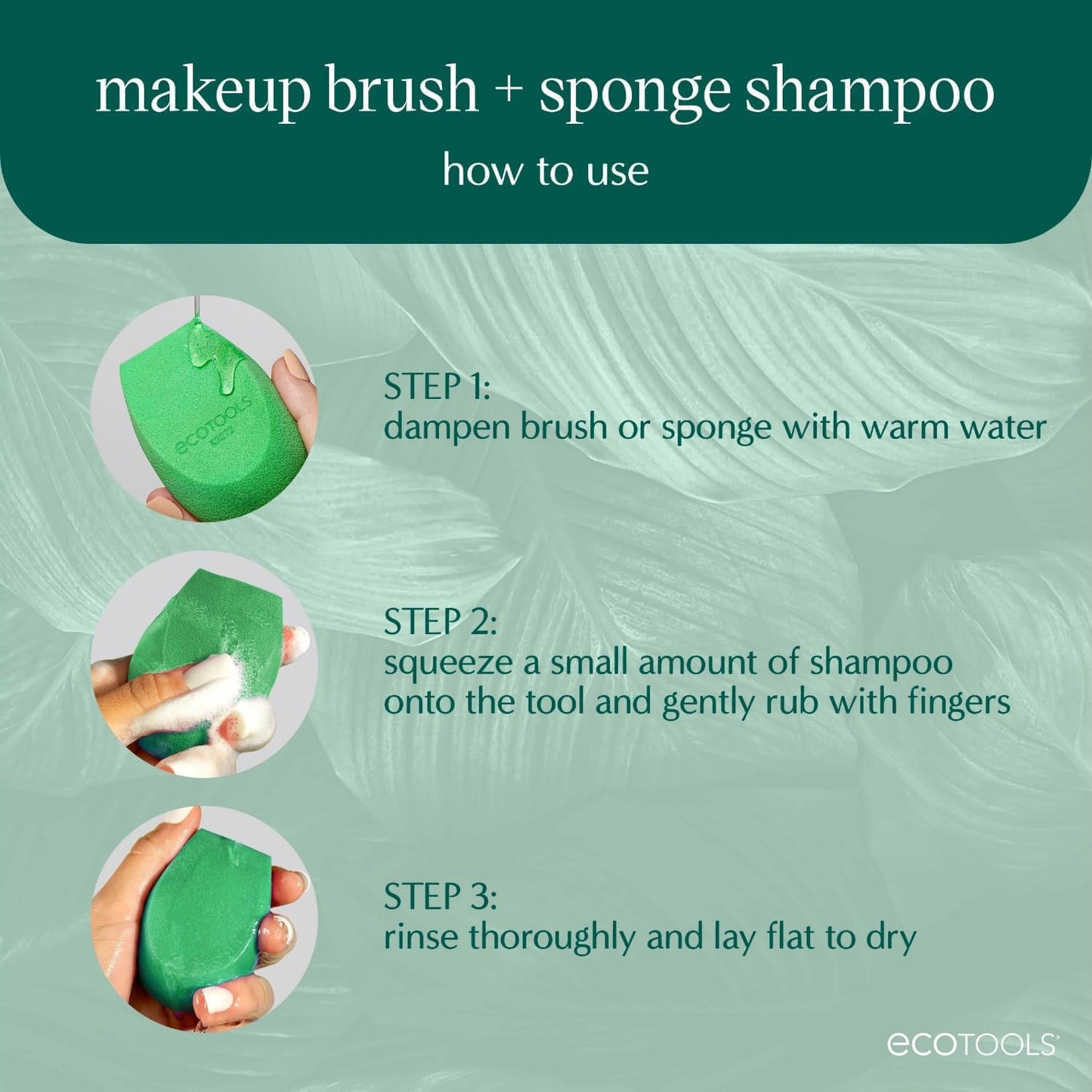 Eco Tools Professional Makeup Cleaner for Makeup Brushes, Brush and Makeup Beauty Sponge Cleansing Shampoo, Fragrance Free, Hypoallergenic, Paraben Free, 6 fl.oz./ 177 mL Bottle