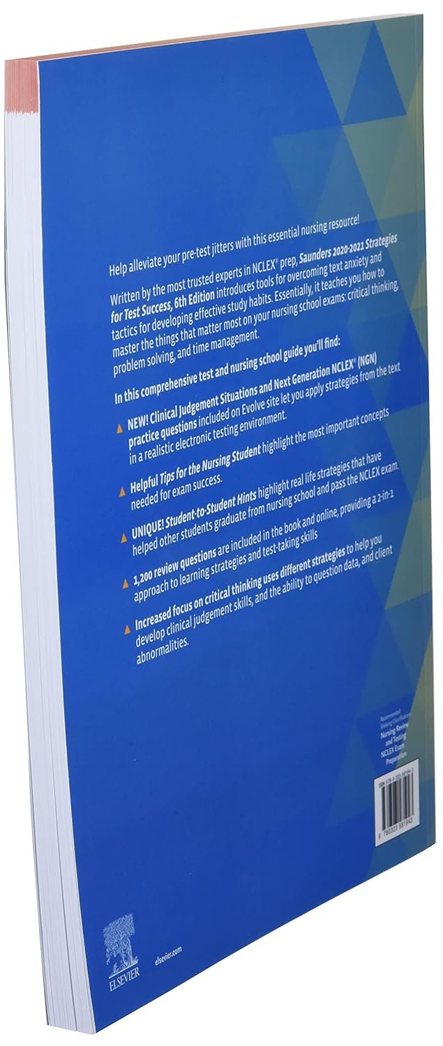 Saunders 2020-2021 Strategies for Test Success: Passing Nursing School and the NCLEX Exam