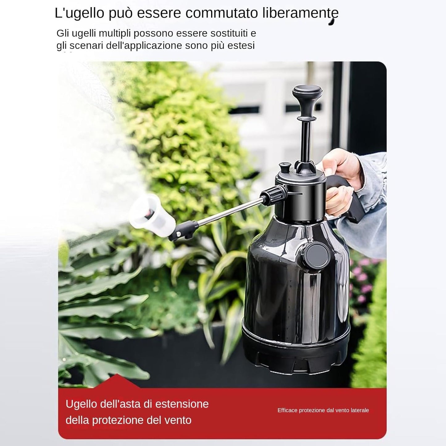 Wash Sprayer, Heavy-Duty Garden Hose Nozzle, Adjustable Watering Sprayer Can, Ideal for Auto Detailing, Winter Vehicle Care, RV Washing, and Outdoor Cleaning Tasks