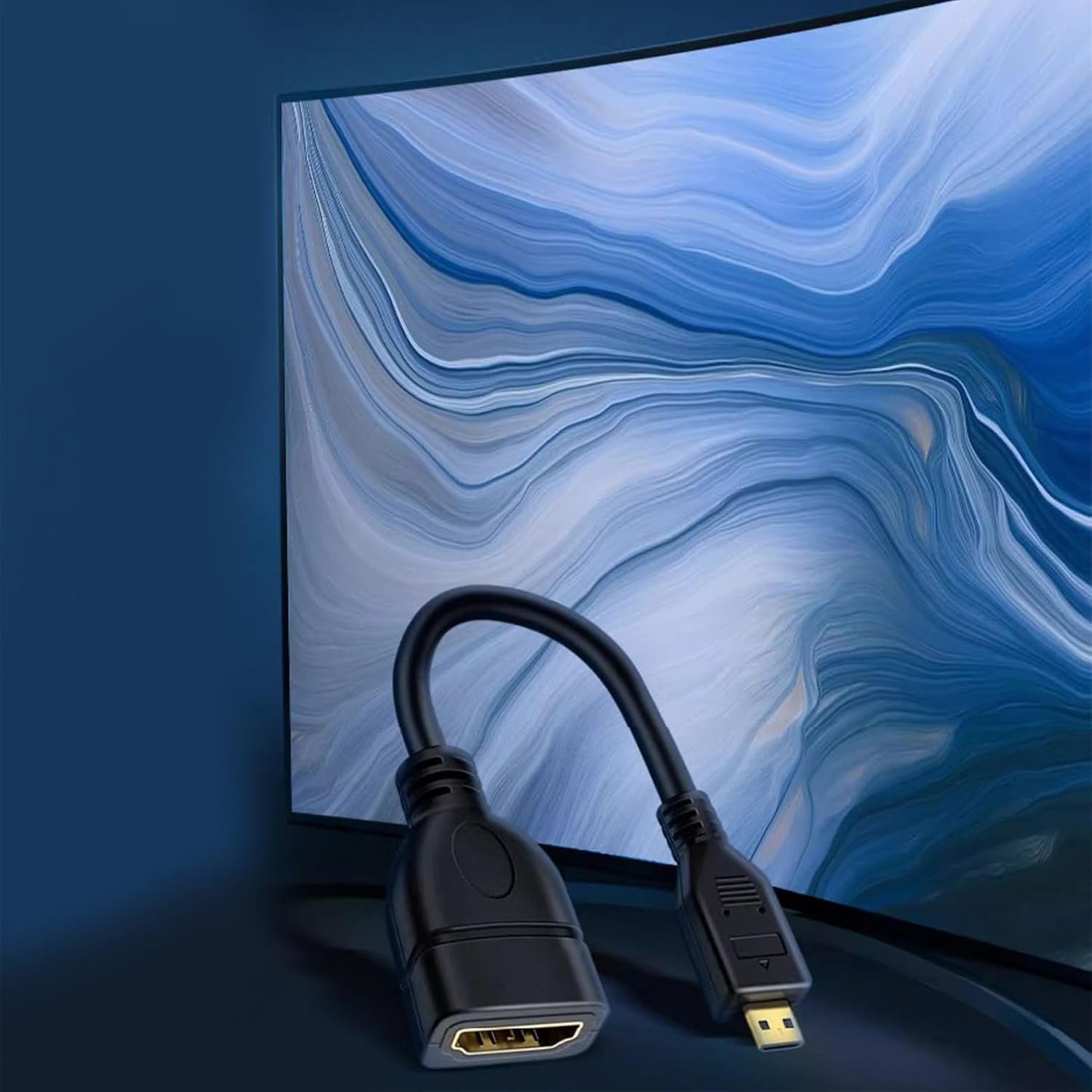4K MicroHDMI Male to Female Converters for High Video Streaming for Multiple Devices
