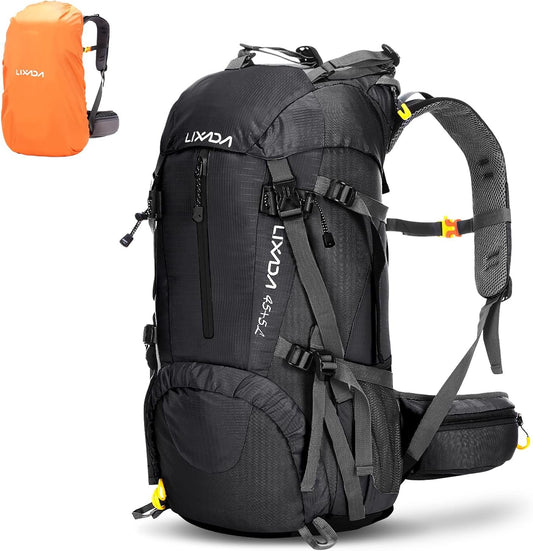 Mingzhe 50L Water Resistant Outdoor Sport Hiking Camping Travel Backpack Pack Mountaineering Climbing Backpacking Trekking Bag Knapsack with Rain Cover