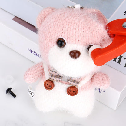 Juome 2Pcs Safety Eye Tool for Crocheting - Crochet Tools for Attaching Crochet Safety Eyes, Auxiliary Tool for 5-30mm Stuffed Animals Safety Eyes Making Supplies