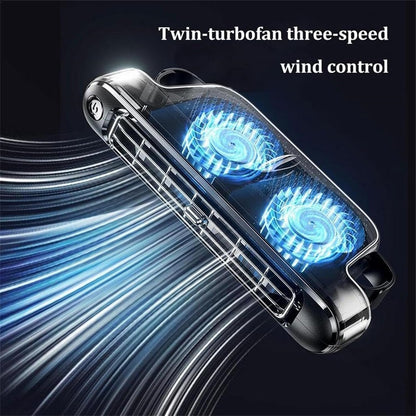 Car Seat Cooling Fan - USB Car Backseat Fan, Mini Cars Seat Electric Fans, 3 Adjustable Wind Speeds for Sedans, SUVs, RVs, and Mini Cars(White)