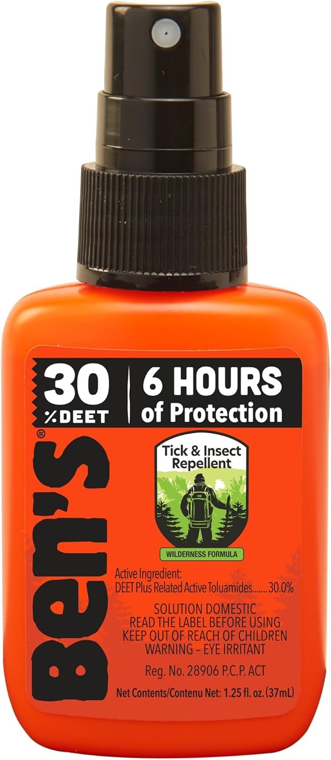 Ben's 30% DEET Mosquito, Tick and Insect Repellent, 37ml Pump, Pack of 4