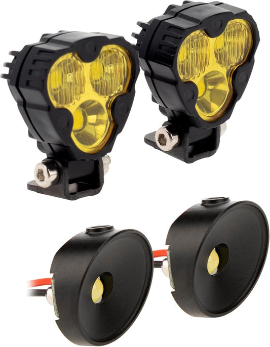 MEUS RACING RC Car LED Lights Spotlight Headlight Kit for Vanquish H10 Optic Sparco Yokohama RTR 1/10 RC Crawler Upgrades Parts