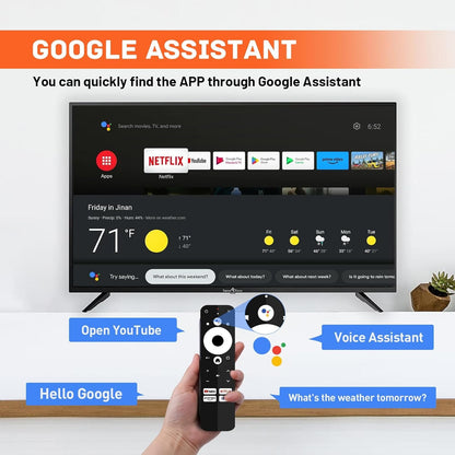 Kinhank Android 11.0 TV Box, G1 Smart TV Box Compatible with Google Netflix Certified, Streaming Media Player, Ultra 4K HDR 10+, WiFi 6, BT 5.0, DolbyAudio & Dolby Vision, Voice Control