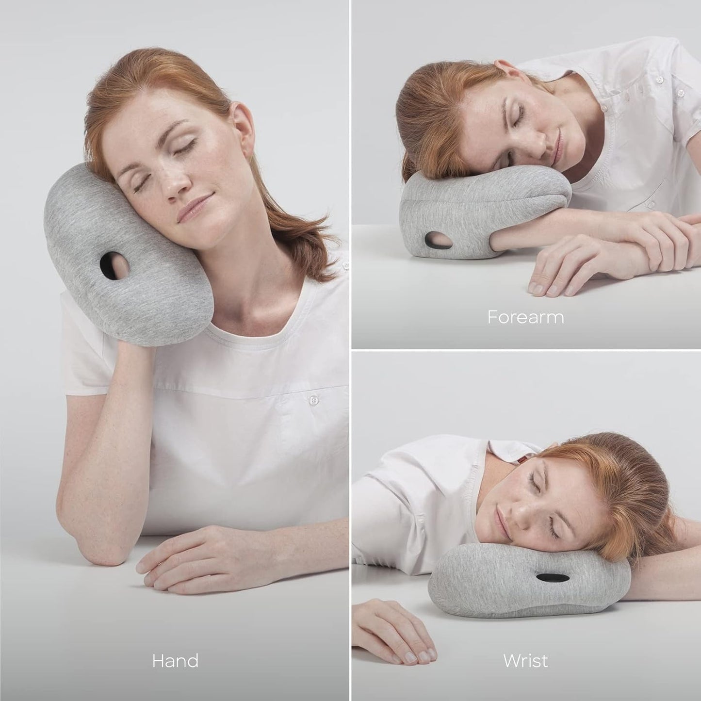 Ostrich Pillow Mini Travel Pillow for Airplanes, Car, Office, Neck Support for Flying, Power Nap Pillow, Travel Accessories for Women and Men - Colour Blue Reef
