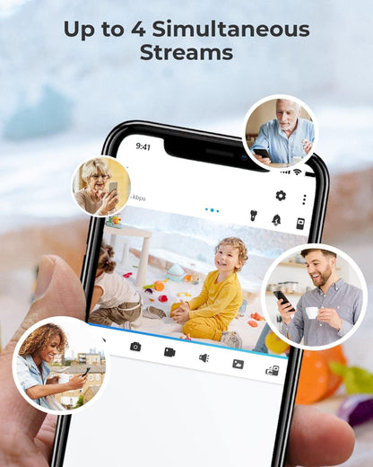REOLINK Home Security Camera System, 3MP HD Plug-in Indoor WiFi Pan Tilt Pet Camera, Baby Monitor, Night Vision, 2 Way Talk, Smart Human/Pet Detection, Local microSD Card Storage, E1(2 Pack)
