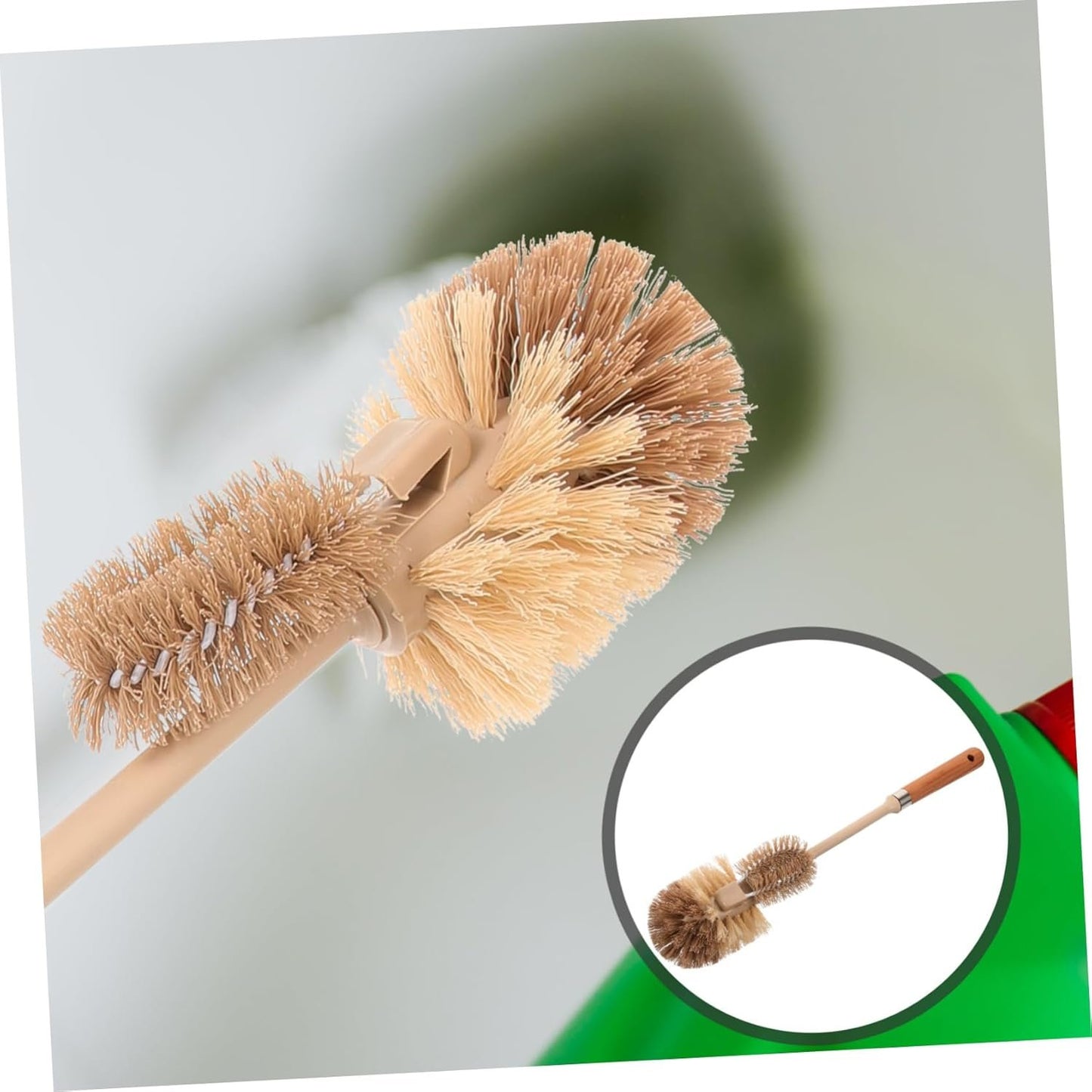 VALICLUD Cleaning Brush with Long Handle Ergonomic Bowl Brush for Bathroom Kitchen Toilet