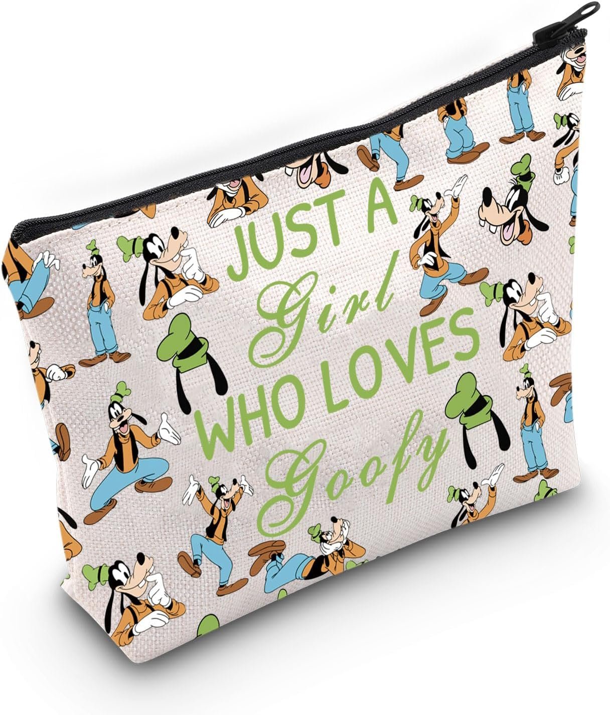Goofy Dog Cosmetic Bag Cartoon Movies Merch Travel Toiletry Zipper Pouch Family Vacation Gift (Ca Dog)