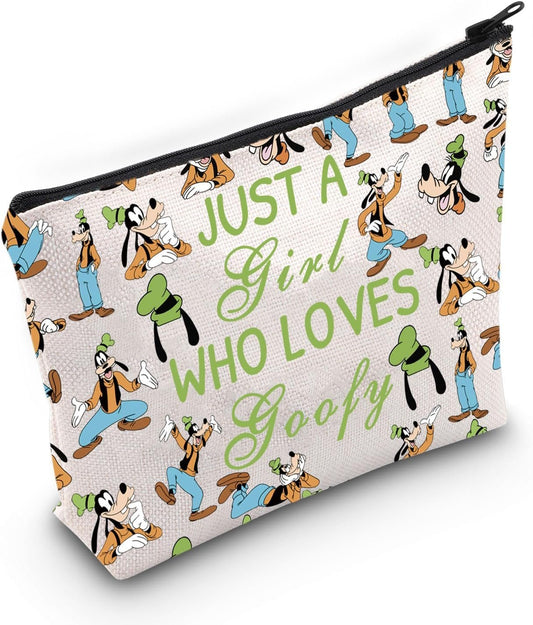 Goofy Dog Cosmetic Bag Cartoon Movies Merch Travel Toiletry Zipper Pouch Family Vacation Gift (Ca Dog)