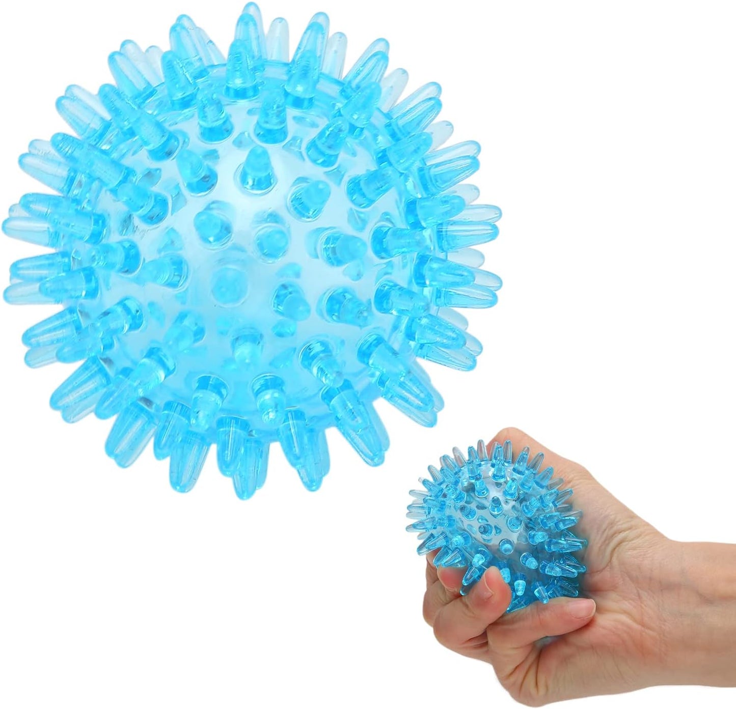 Spiky Massage Ball for Deep Tissue Muscle Recovery, Hollow Trigger Point Massage Soft Spiky Ball (6CM)