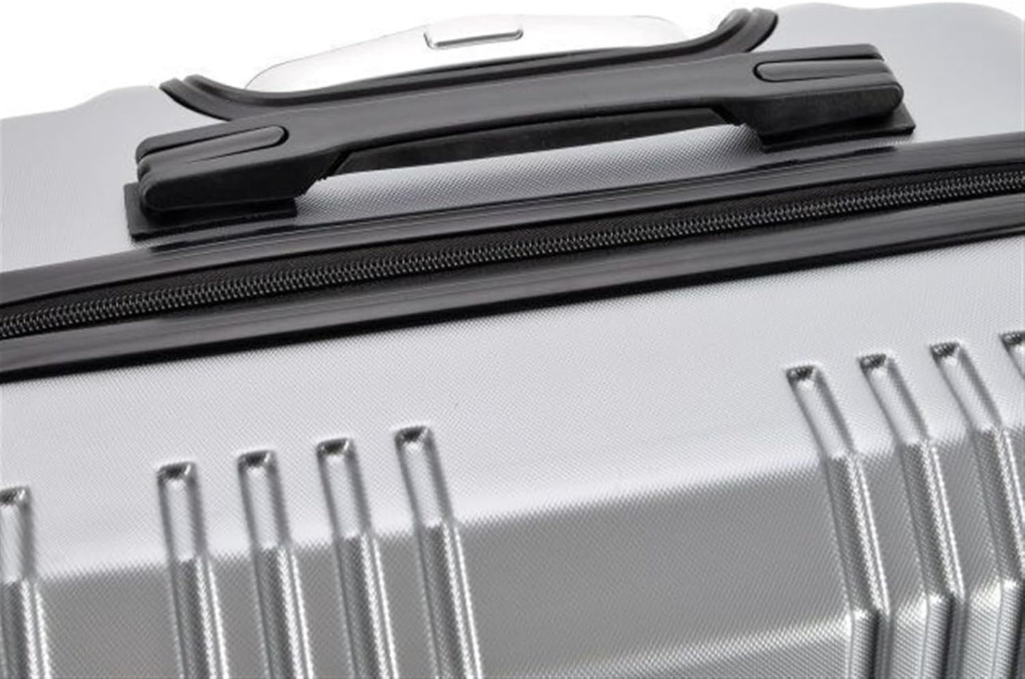 Travel and Bussiness Hard Shell Light Carry On Luggage Security Suitcase Large Capacity Storage Luggage Travel Luggage Suitcase (Color : Sliver, Size : 20IN)